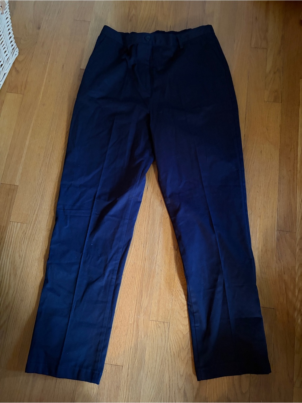Lands’ End Navy Blue Elastic Waist Pants Size 16